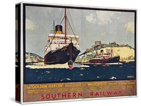 Steamship Travel Poster-null-Stretched Canvas