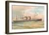 Steamship with Sails-null-Framed Art Print