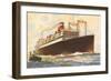 Steamship with Tugboat-null-Framed Art Print