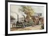 Steamtrain (1850) in New Jersey-null-Framed Premium Giclee Print