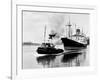 Steel and Bennie's Tug 'Brigadier' in Action, 1955-null-Framed Photographic Print