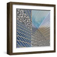 Steel And Sky 1-Carla West-Framed Giclee Print