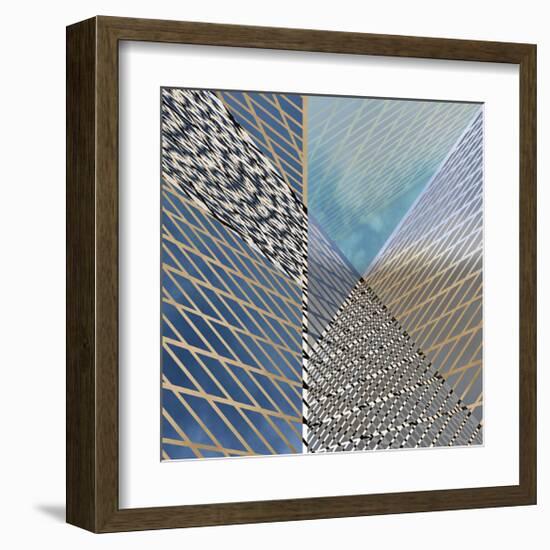 Steel And Sky 1-Carla West-Framed Giclee Print