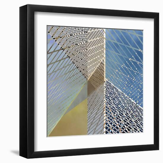 Steel And Sky 2-Carla West-Framed Giclee Print