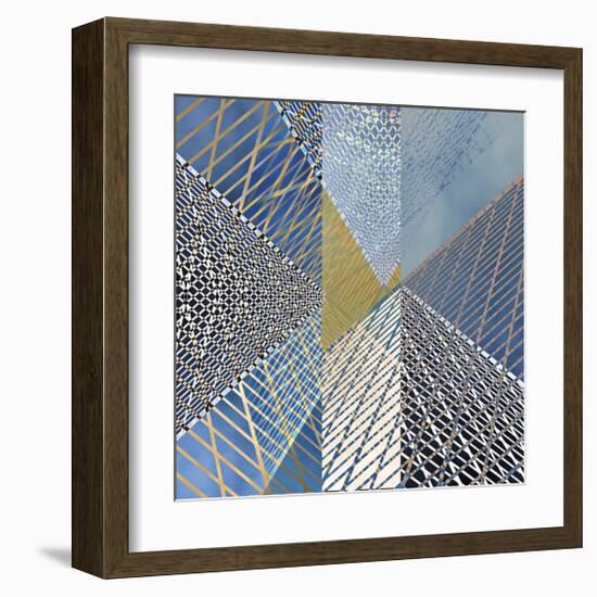 Steel And Sky 3-Carla West-Framed Giclee Print