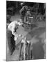 Steel Bars Being Cut to Size at J Beardshaw and Sons, Sheffield, South Yorkshire, 1963-Michael Walters-Mounted Photographic Print