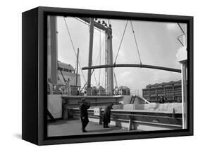 Steel Bars Being Loaded onto the Manchester Renown, Manchester, 1964-Michael Walters-Framed Stretched Canvas