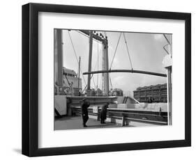 Steel Bars Being Loaded onto the Manchester Renown, Manchester, 1964-Michael Walters-Framed Photographic Print