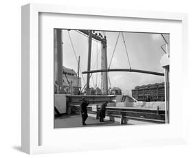 Steel Bars Being Loaded onto the Manchester Renown, Manchester, 1964-Michael Walters-Framed Photographic Print