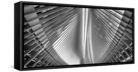 Steel Beam Feathers of Oculus, Manhattan, New York-George Oze-Framed Stretched Canvas
