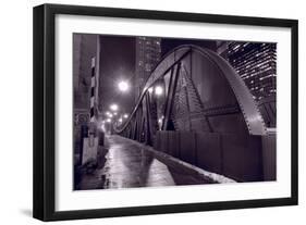 Steel Bridge Chicago BW-Steve Gadomski-Framed Photographic Print