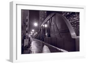 Steel Bridge Chicago BW-Steve Gadomski-Framed Photographic Print