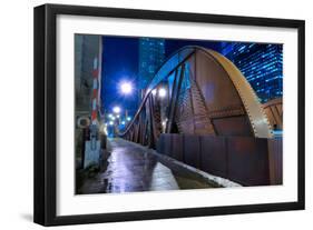 Steel Bridge Chicago-Steve Gadomski-Framed Photographic Print
