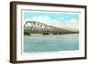 Steel Bridge over Rio Grande, Albuquerque, New Mexico-null-Framed Art Print