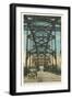 Steel Bridge, Waco, Texas-null-Framed Art Print