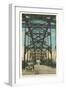 Steel Bridge, Waco, Texas-null-Framed Art Print