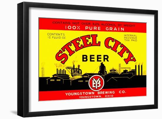 Steel City Beer-null-Framed Art Print