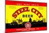 Steel City Beer-null-Mounted Art Print