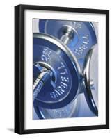 Steel Dumbbells for Workout-null-Framed Photographic Print