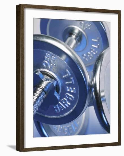 Steel Dumbbells for Workout-null-Framed Photographic Print