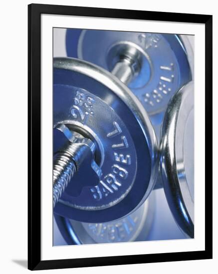 Steel Dumbbells for Workout-null-Framed Photographic Print