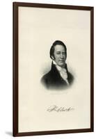 Steel Engraving Bust Portrait of William Clark-null-Framed Giclee Print