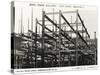 Steel Frame Building Construction - London-null-Stretched Canvas