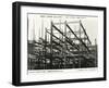 Steel Frame Building Construction - London-null-Framed Photographic Print