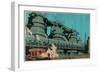 Steel Manufacturing in the United Kingdom-Frank Newbould-Framed Giclee Print