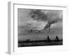 Steel Mill in Dusseldorf, German Steel Workers Bicycling Home from Work-Ralph Crane-Framed Photographic Print