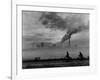 Steel Mill in Dusseldorf, German Steel Workers Bicycling Home from Work-Ralph Crane-Framed Photographic Print