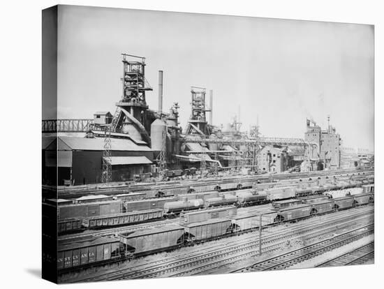 Steel Mill in Youngstown Ohio-null-Stretched Canvas