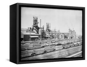 Steel Mill in Youngstown Ohio-null-Framed Stretched Canvas