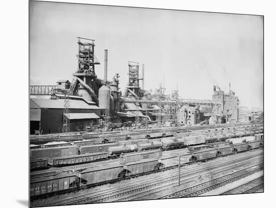 Steel Mill in Youngstown Ohio-null-Mounted Photographic Print