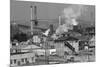 Steel Mill Smokestack,Smoke Billow;Pollu-null-Mounted Premium Photographic Print