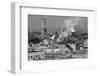 Steel Mill Smokestack,Smoke Billow;Pollu-null-Framed Photographic Print