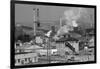 Steel Mill Smokestack,Smoke Billow;Pollu-null-Framed Photographic Print