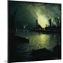 Steel Mills at Night-Aaron Harry Gorson-Mounted Giclee Print