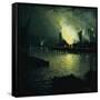Steel Mills at Night-Aaron Harry Gorson-Framed Stretched Canvas