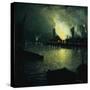 Steel Mills at Night-Aaron Harry Gorson-Stretched Canvas