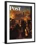 "Steel Mills," Saturday Evening Post Cover, November 23, 1946-John Atherton-Framed Giclee Print