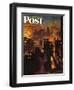 "Steel Mills," Saturday Evening Post Cover, November 23, 1946-John Atherton-Framed Giclee Print