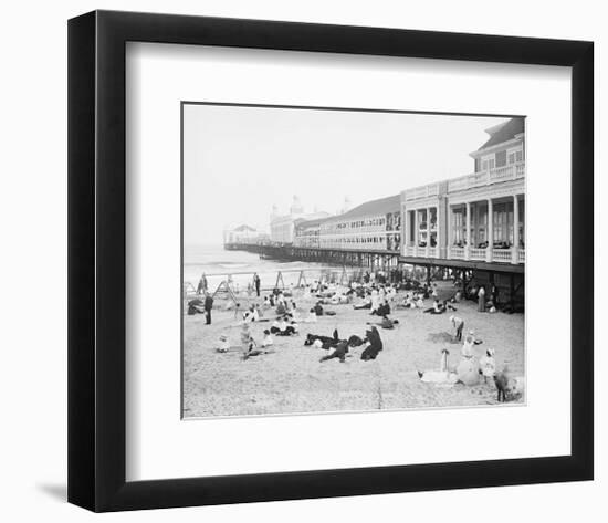 Steel Pier, Atlantic City, NJ, c. 1904-null-Framed Giclee Print