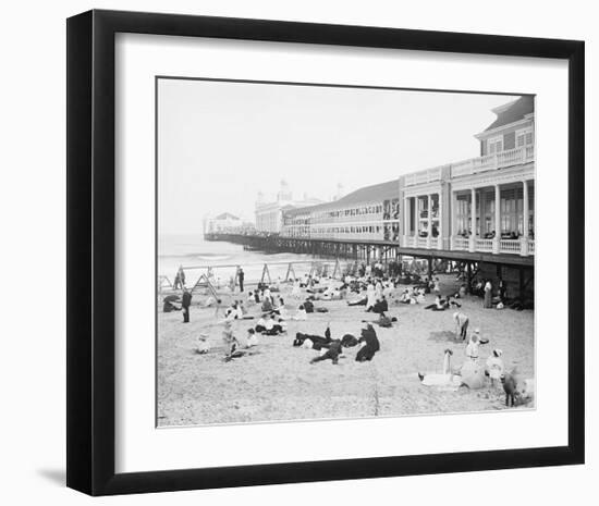 Steel Pier, Atlantic City, NJ, c. 1904-null-Framed Giclee Print