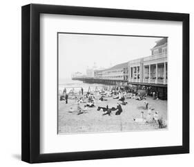 Steel Pier, Atlantic City, NJ, c. 1904-Vintage Photography-Framed Art Print