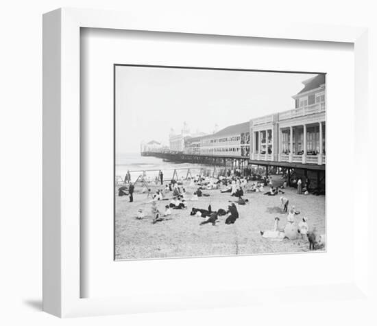 Steel Pier, Atlantic City, NJ, c. 1904-Vintage Photography-Framed Art Print