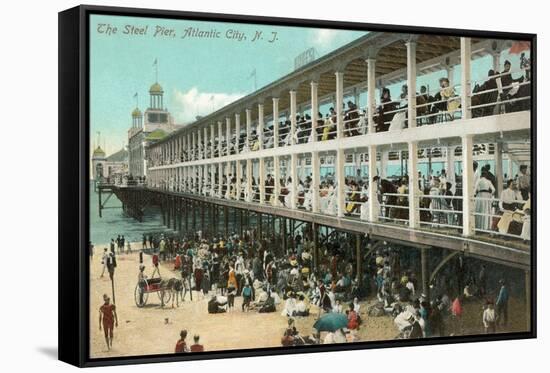 Steel Pier, Atlantic City-null-Framed Stretched Canvas