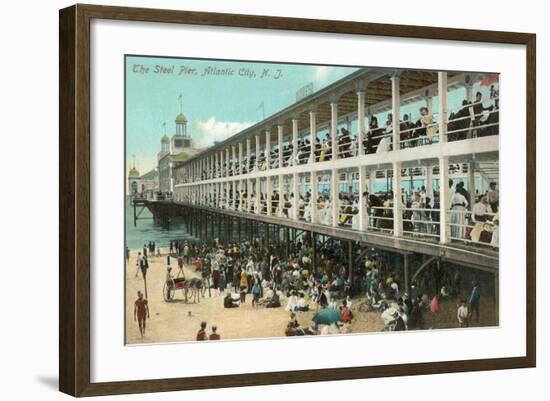 Steel Pier, Atlantic City-null-Framed Art Print