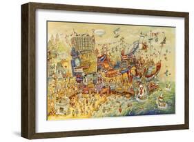 Steel Pier Memories-Bill Bell-Framed Giclee Print