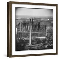 Steel Plant During Strike-null-Framed Photographic Print